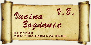 Vucina Bogdanić vizit kartica